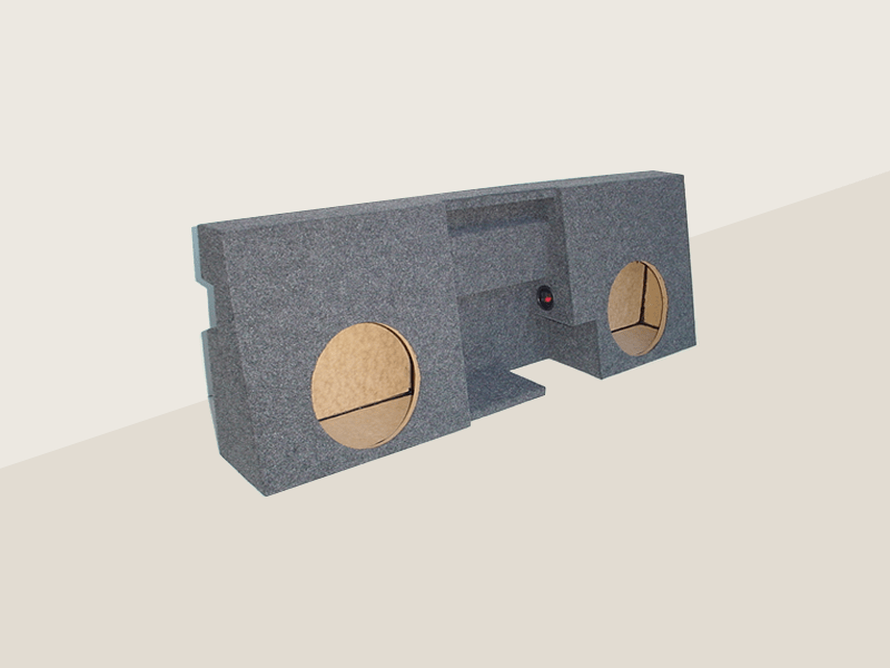 05-15 Toyota Tacoma Double Cab Sub Box 2x8" Carpeted