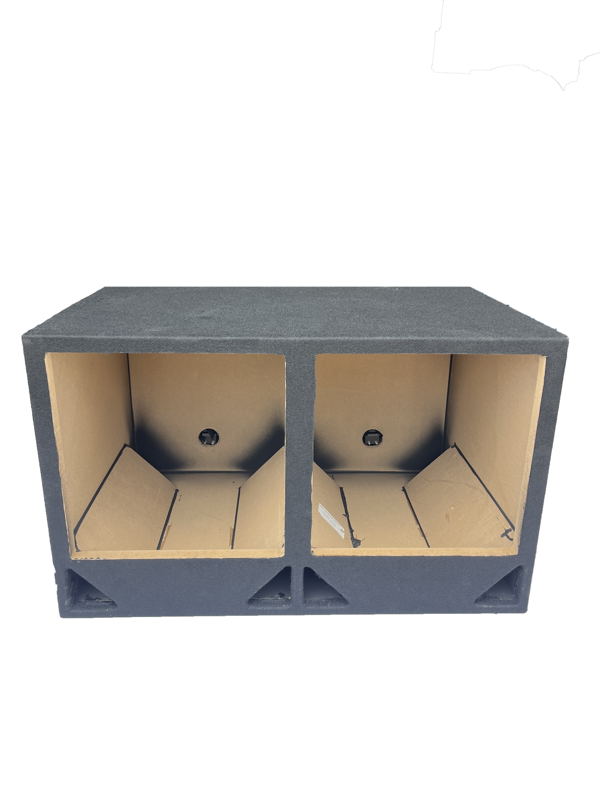 DOUBLE PORT 2X15 SQUARE Carpeted