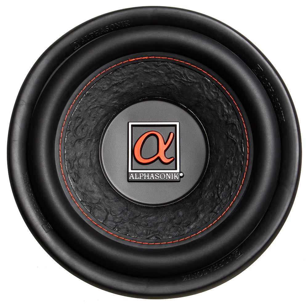 Alphasonik HSW212 Hyper 200 Series 12” 1200 Watts Max / 400 Watts RMS Single 4 Ohm Car Subwoofer Stamped Alpha Steel Basket with High Grade Magnet Non Pressed Paper Cone Audio Speaker Bass Sub Woofer