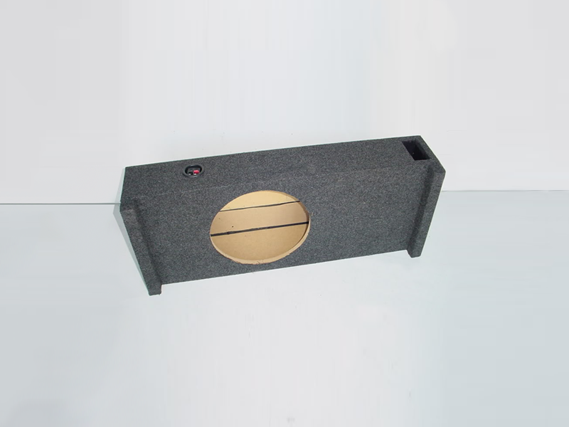 2009+ Ford F-150 Super Crew Cab Single 12" Ported Sub Box Carpeted