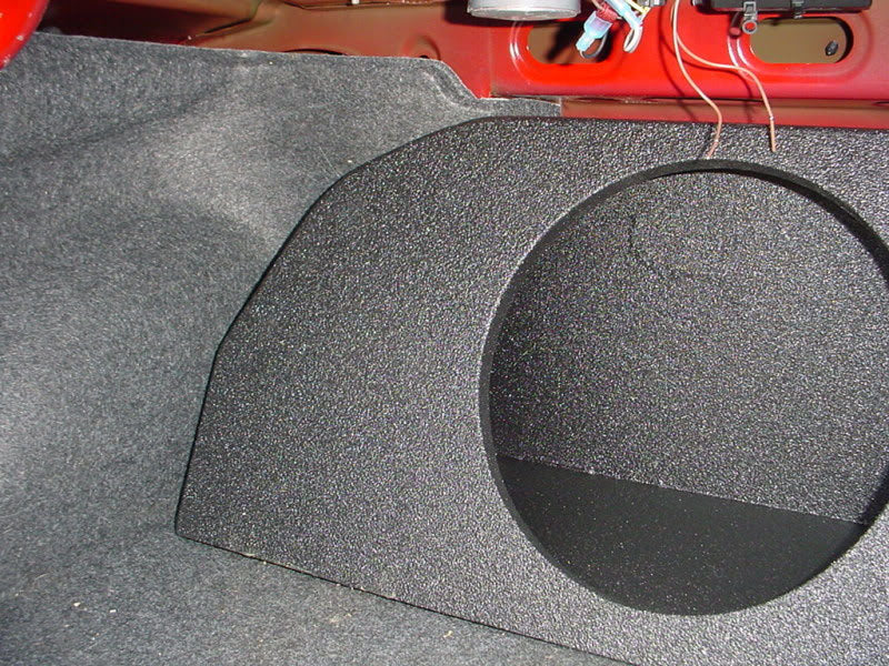 2013 and Up Chevy Camaro 2x12" Carpeted Trunk Sub Box