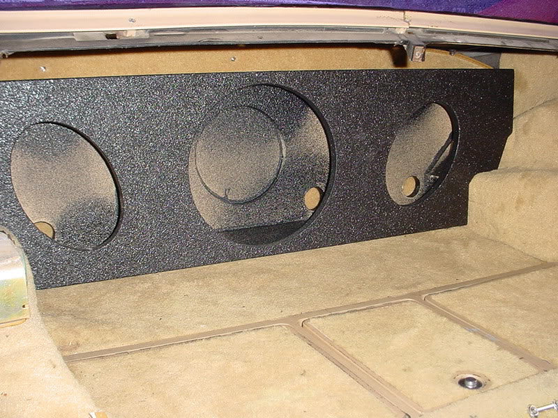 1968-1982 Corvette C3 Subwoofer Box For 1x12" sub & pair of 6x9 speakers
