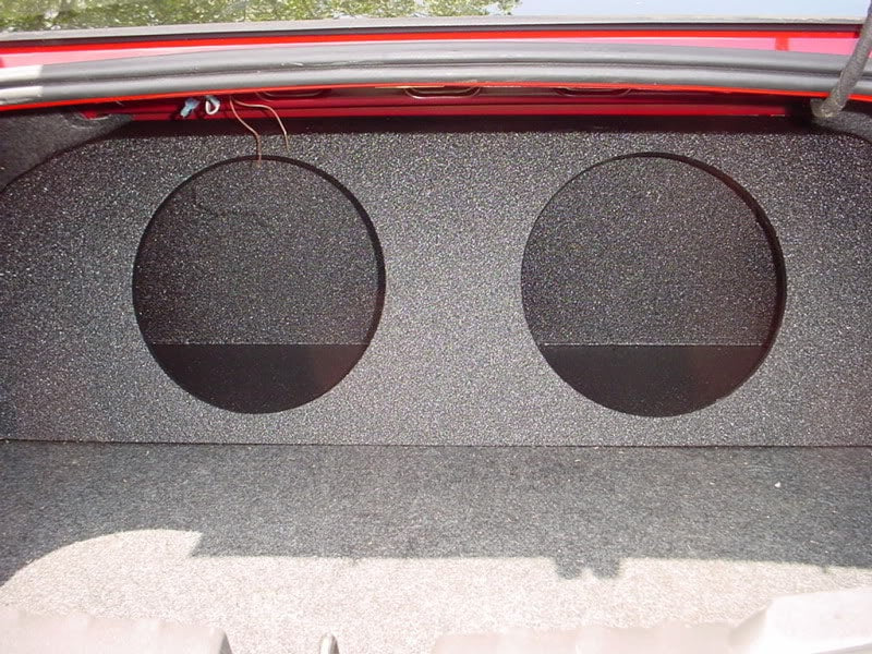 2010-2012 Dual 12" Chevy Camaro Carpeted Trunk Sub Box