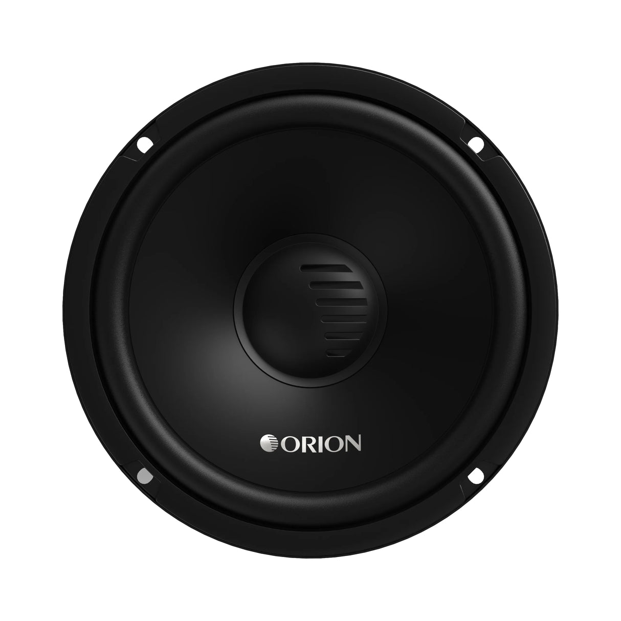Black Orion speaker on a white background