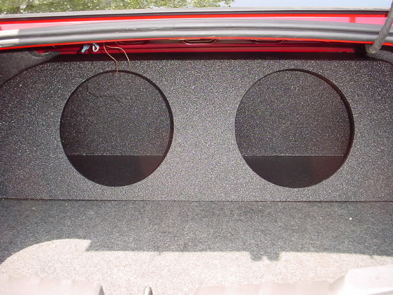 2013 and Up Chevy Camaro 2x12" Carpeted Trunk Sub Box