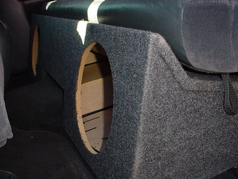 99-2006 Chevy Extended Cab 2-12'' Front Fire subwoofer box Poly
