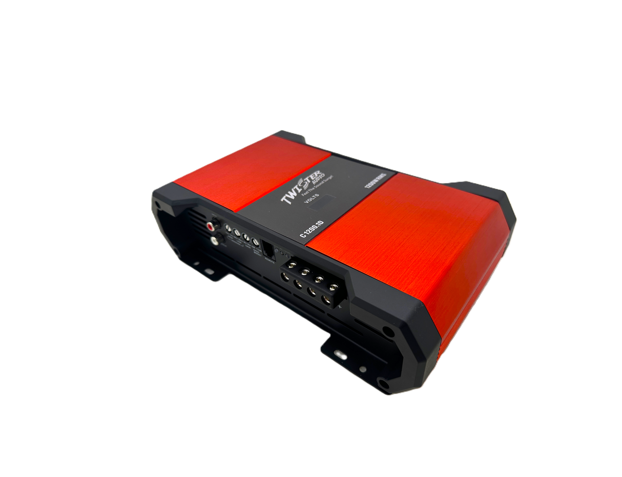 TWISTER AUDIO CARNAGE V2 SERIES 1 CHANNEL AMPLIFIER 1200W RMS/CH @ 1 OHM(C.1200.1)