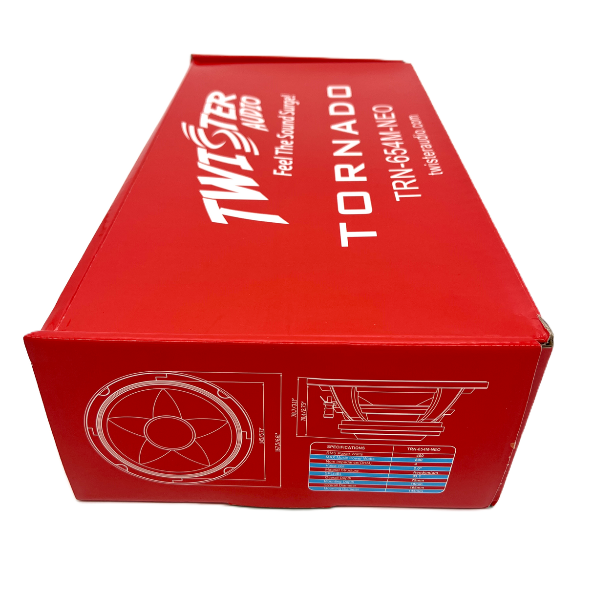 TWISTER AUDIO TORNADO 6.5" 400W RMS NEODYMIUM MIDRANGE SPEAKER (TRN-654M-NEO)