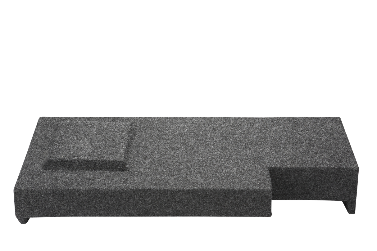 2014 & UP Chevy Crew Cab Single Sub Box Subwoofer Box 1X12 Carpeted