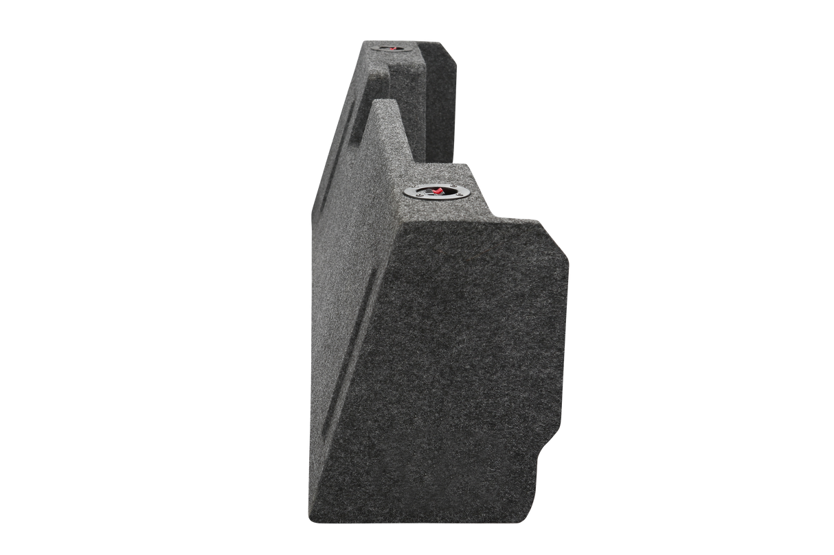 2014 and Up Chevy Double Cab Ported Subwoofer Box Sub Box 2X8" Carpeted