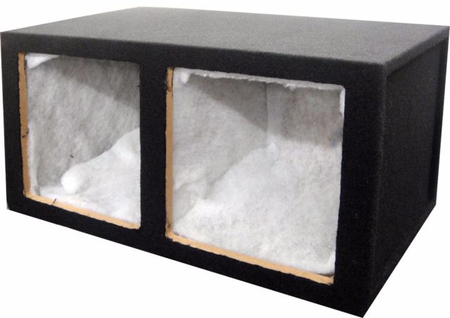 Hatch Back Square Hole 2x10" Carpeted Sub Box