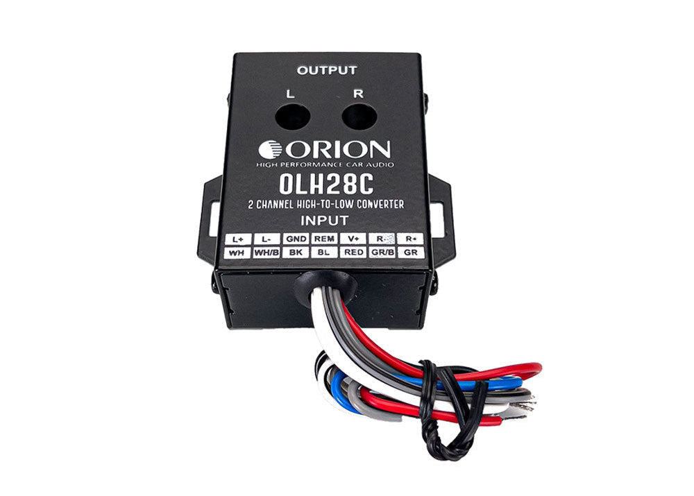 OLH28C - 2 Channel High to Low Built-In 12V Remote Level Converter - Orion Car Audio