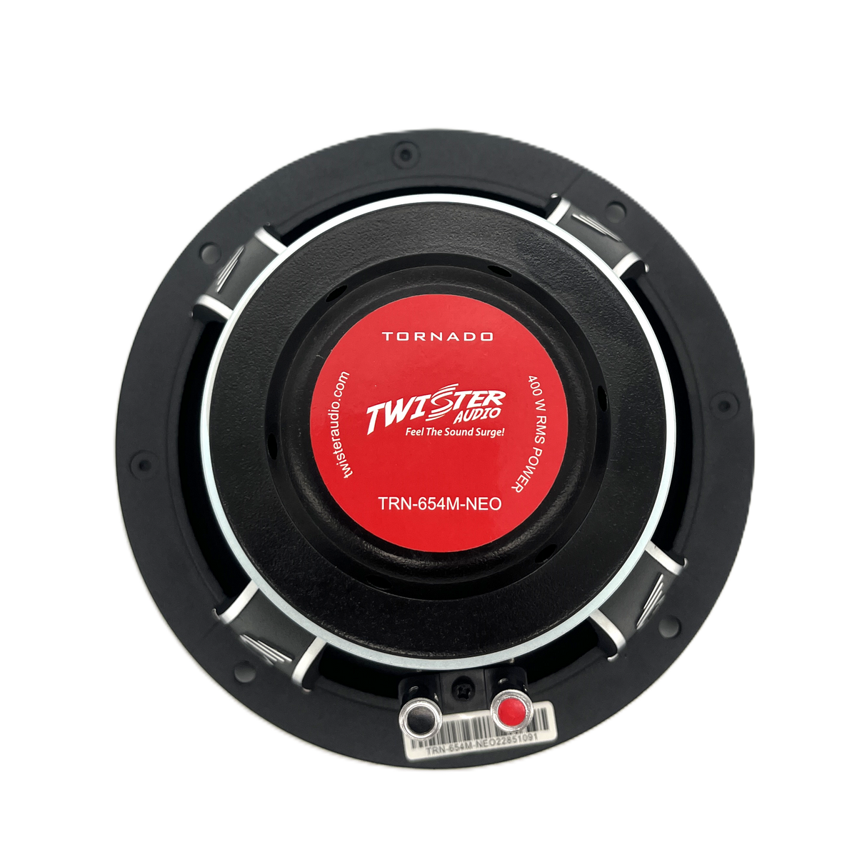 TWISTER AUDIO TORNADO 6.5" 400W RMS NEODYMIUM MIDRANGE SPEAKER (TRN-654M-NEO)