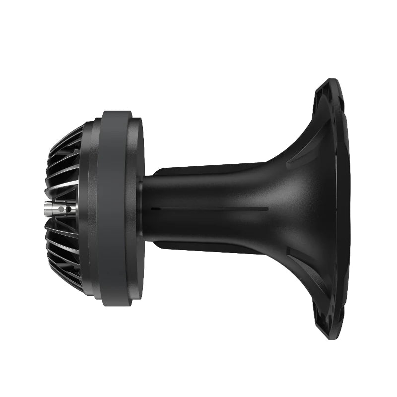 Black car horn on a white background