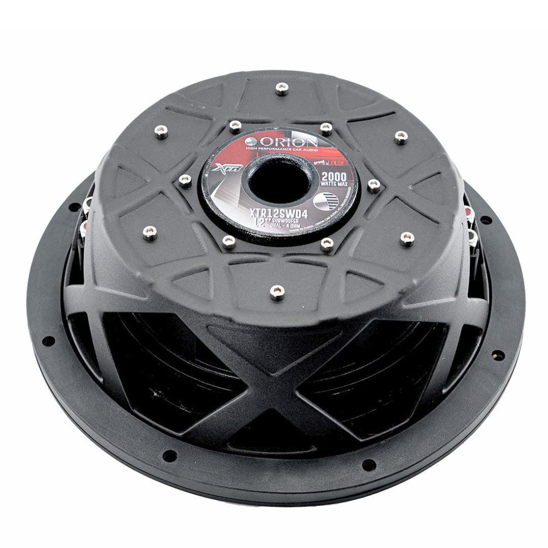 Shallow Subwoofer Back Side View Dual 4 ohm