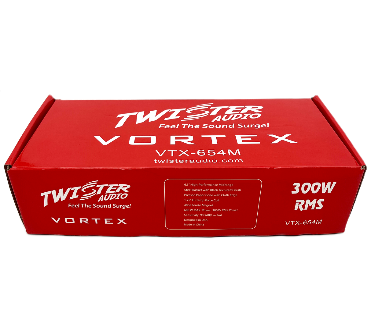 TWISTER AUDIO VORTEX 6.5" 300W RMS MIDRANGE SPEAKER (VTX-654M)