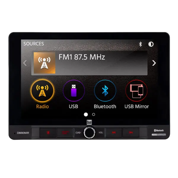 DUAL 9″ USB Mirroring AV Media Receiver – DM90MIR