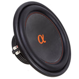 Alphasonik NSW412 Neuron 400 Series 12” 1500 Watts Max / 500 Watts RMS Dual 4 Ohm Car Subwoofer w/ High Grade Magnet Non Pressed Paper Carbon Stitched Cone Cooling Rings System Speaker Bass Sub Woofer