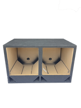 DOUBLE PORT 2X15 SQUARE Carpeted