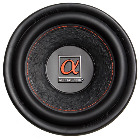 Alphasonik HSW212 Hyper 200 Series 12” 1200 Watts Max / 400 Watts RMS Single 4 Ohm Car Subwoofer Stamped Alpha Steel Basket with High Grade Magnet Non Pressed Paper Cone Audio Speaker Bass Sub Woofer