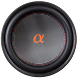 Alphasonik NSW412 Neuron 400 Series 12” 1500 Watts Max / 500 Watts RMS Dual 4 Ohm Car Subwoofer w/ High Grade Magnet Non Pressed Paper Carbon Stitched Cone Cooling Rings System Speaker Bass Sub Woofer