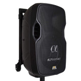 Alphasonik 10" Portable Rechargeable Battery Powered 1000W PRO DJ Amplified Loud Speaker with 2 Wireless Microphones Echo Bluetooth USB SD Card AUX MP3 FM Radio PA System LED Ring Karaoke Tripod Stand