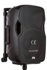 Alphasonik 15" Portable Rechargeable Battery Powered 1500W PRO DJ Amplified Loud Speaker with 2 Wireless Microphones Echo Bluetooth USB SD Card AUX MP3 FM Radio PA System LED Ring Karaoke Tripod Stand