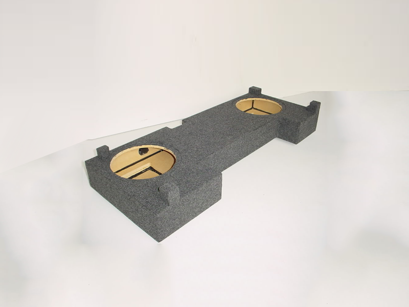 2001-2007 Chevy Crew Cab Non-HD 2X 10" Down Fire Sub Box Carpeted