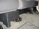 2001-2007 Chevy Crew Cab Non-HD 2X 10" Down Fire Sub Box Carpeted