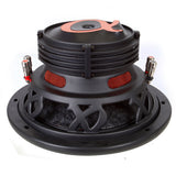 Alphasonik NSW408 Neuron 400 Series 8” 750 Watts Max / 250 Watts RMS Dual 4 Ohm Car Subwoofer w/ High Grade Magnet Non Pressed Paper Carbon Stitched Cone Cooling Rings System Speaker Bass Sub Woofer