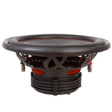 Alphasonik NSW412 Neuron 400 Series 12” 1500 Watts Max / 500 Watts RMS Dual 4 Ohm Car Subwoofer w/ High Grade Magnet Non Pressed Paper Carbon Stitched Cone Cooling Rings System Speaker Bass Sub Woofer
