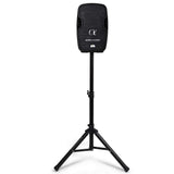Alphasonik 10" Portable Rechargeable Battery Powered 1000W PRO DJ Amplified Loud Speaker with 2 Wireless Microphones Echo Bluetooth USB SD Card AUX MP3 FM Radio PA System LED Ring Karaoke Tripod Stand