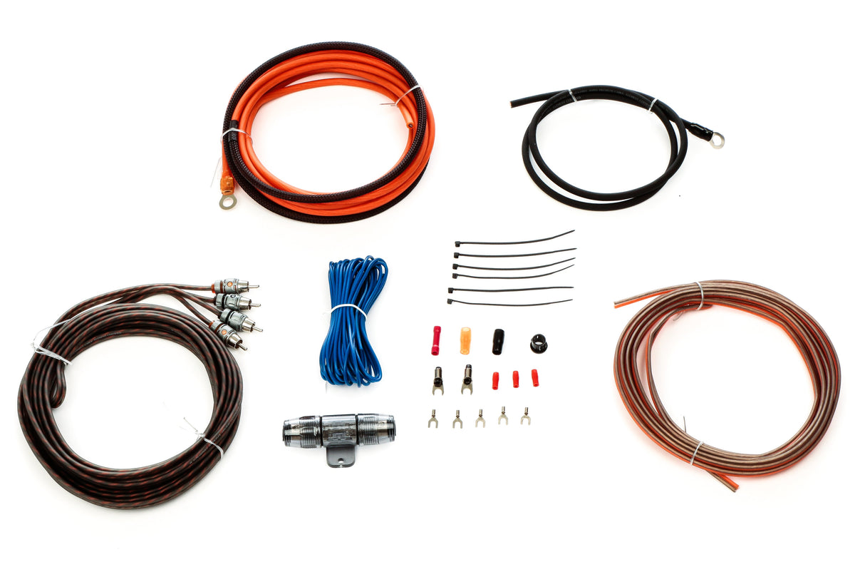 Alphasonik AAK8G Premium 8-Gauge Complete Car Amplifier Installation Kit