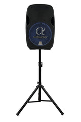 Alphasonik 15" Portable Rechargeable Battery Powered 1500W PRO DJ Amplified Loud Speaker with 2 Wireless Microphones Echo Bluetooth USB SD Card AUX MP3 FM Radio PA System LED Ring Karaoke Tripod Stand