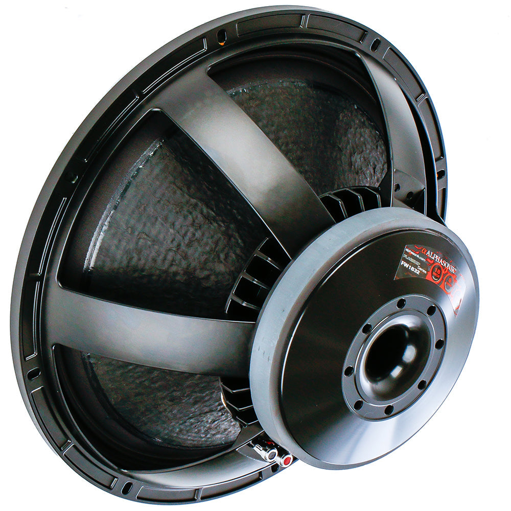 Alphasonik 18" Flagship Series 3000 Watts Raw Sub Woofer Speaker Cast Aluminum Basket Driver for Pro Audio PA DJ Cabinets Subwoofer with High Handling Power Extremely Clear and Loud - FW1832