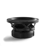 Black subwoofer with Orion branding on a white background