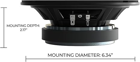 Orion CSH85 - 8” Shallow Slim Midrange Speakers Mounting Diameter 