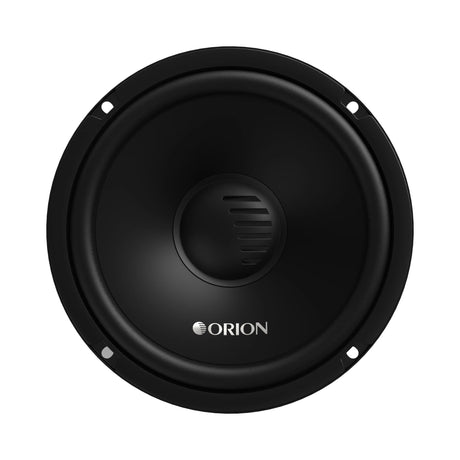 Black Orion speaker on a white background