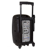 Alphasonik 10" Portable Rechargeable Battery Powered 1000W PRO DJ Amplified Loud Speaker with 2 Wireless Microphones Echo Bluetooth USB SD Card AUX MP3 FM Radio PA System LED Ring Karaoke Tripod Stand