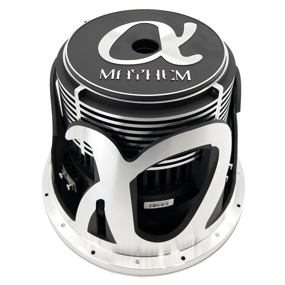 Mayhem 12” Dual 4-Ohm Subwoofer – 2500W RMS, Ultra-Efficient SPL Bass