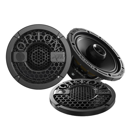 Orion XTR Pair of car speakers with 'Nobico' branding on a white background