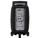 Alphasonik 10" Portable Rechargeable Battery Powered 1000W PRO DJ Amplified Loud Speaker with 2 Wireless Microphones Echo Bluetooth USB SD Card AUX MP3 FM Radio PA System LED Ring Karaoke Tripod Stand