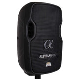Alphasonik 8" Portable Rechargeable Battery Powered 800W Pro DJ Amplified Loud Speaker with 2 Wireless Microphones Echo Bluetooth USB SD Card Aux MP3 FM Radio PA System LED Ring Karaoke Tripod Stand