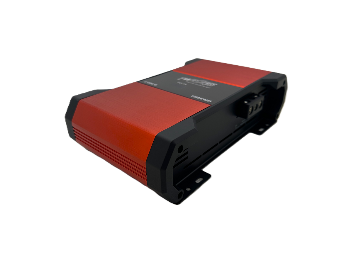 TWISTER AUDIO CARNAGE V2 SERIES 1 CHANNEL AMPLIFIER 1200W RMS/CH @ 1 OHM(C.1200.1)