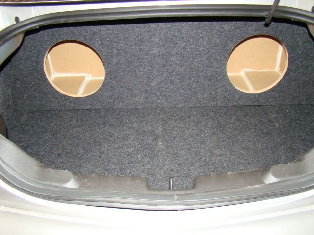 2010-2012 Dual 10" Chevy Camaro  Trunk Sub Box Carpeted