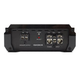 ORION car audio amplifier with labeled ports on a white background
