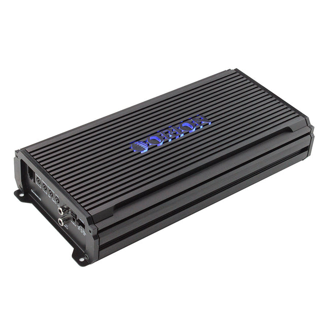 ORION amplifier with blue logo on a white background