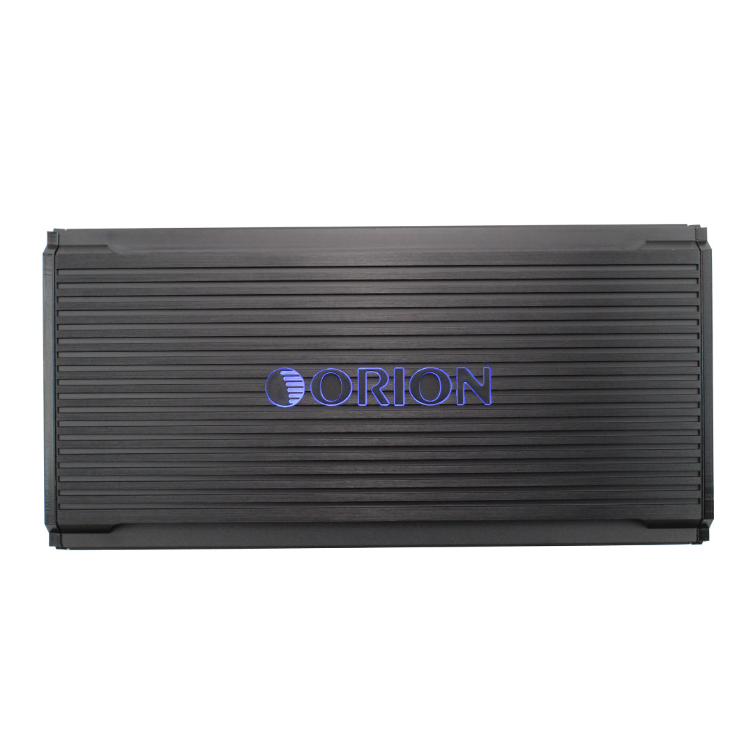 ORION Black amplifier with 'Orion' logo on a white background
