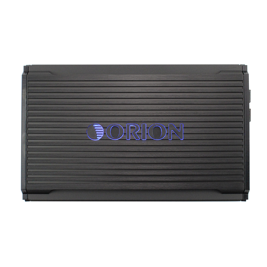 Black electronic device with 'Orion' branding on a white background