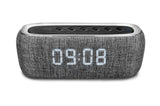 Alphasonik CHARM Wireless Bluetooth Portable Speaker with Digital LED Alarm Clock (*Military Time ONLY*)